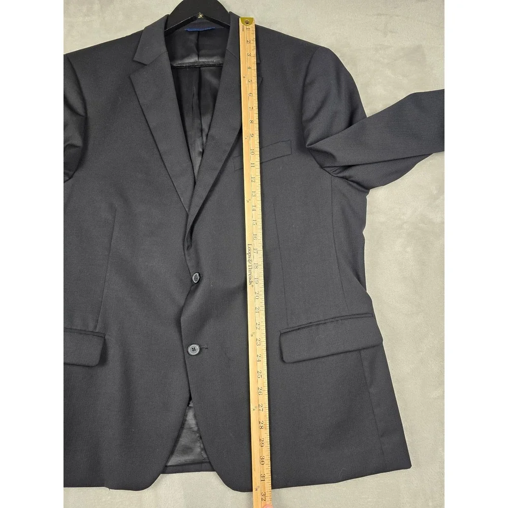 S. Cohen Suit Jacket Mens 46R Black Urgel Performance‎ Blazer Sport Coat Wool